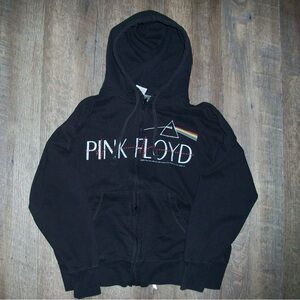 Authentic Pink Floyd L Black Zip-up Hoodie